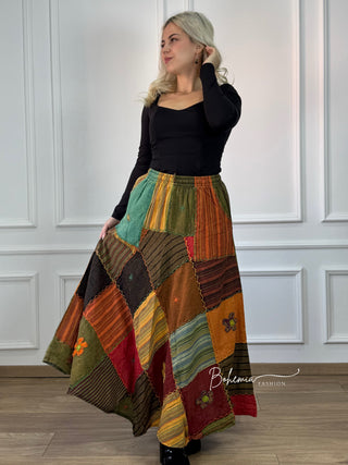 Fustă patchwork