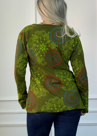 Mandala mintás felső