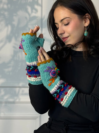 Handcrafted wool hand warmer