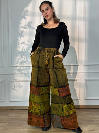 Pantaloni din bumbac cu buzunare